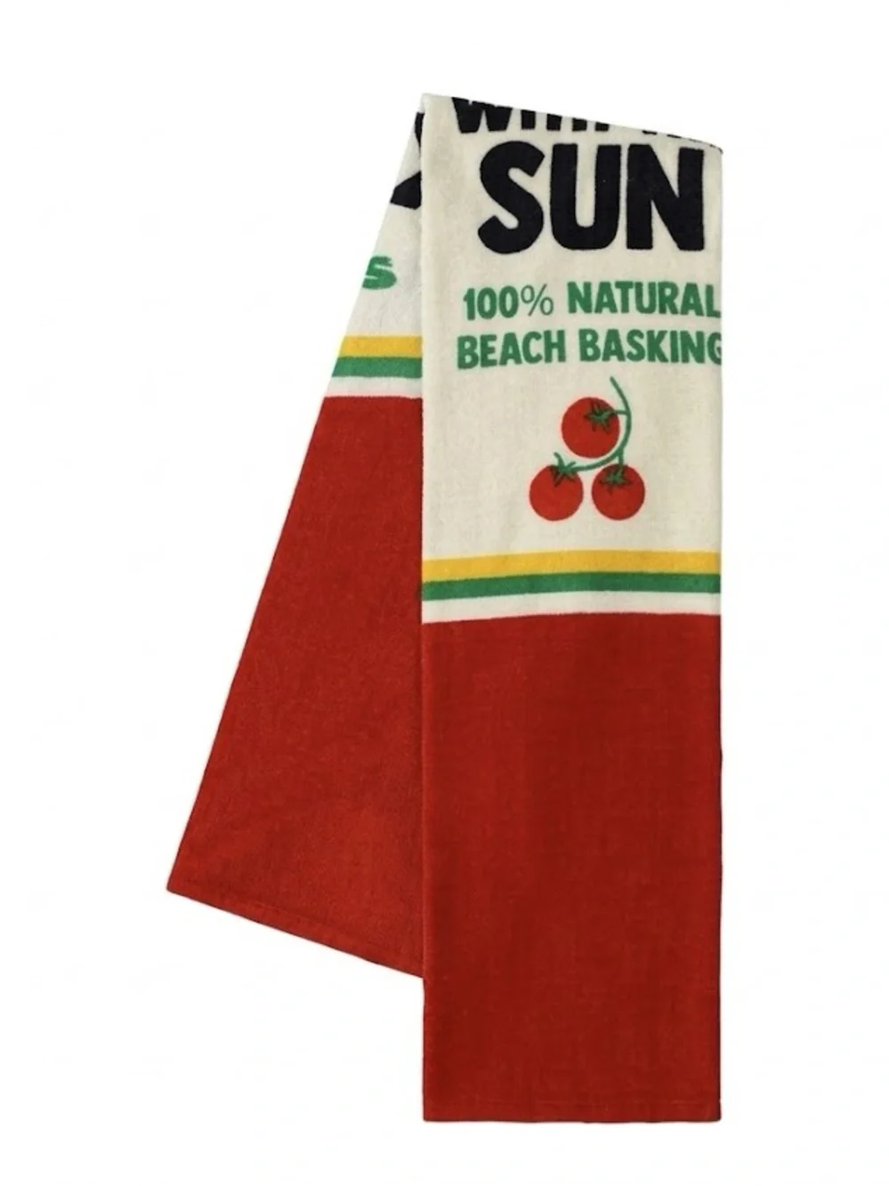 Ketchup With The Sun Red Beach Towel Funny